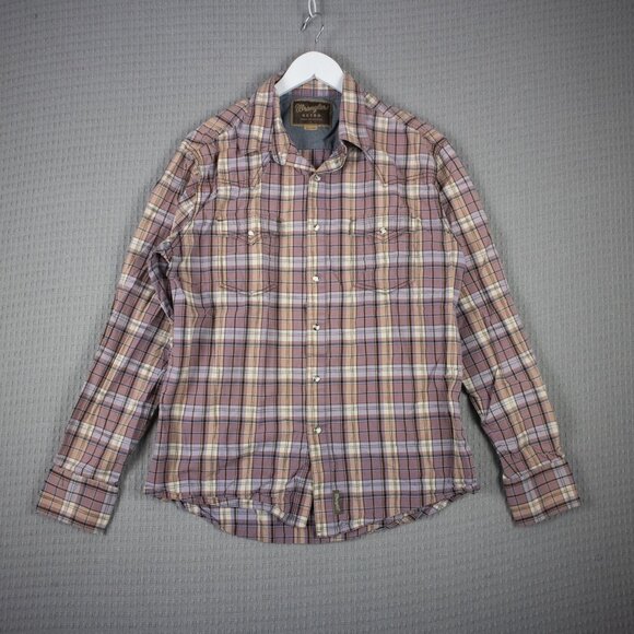Wrangler Pearl Snap Western Premium Checkered Shirt - Picture 1 of 8